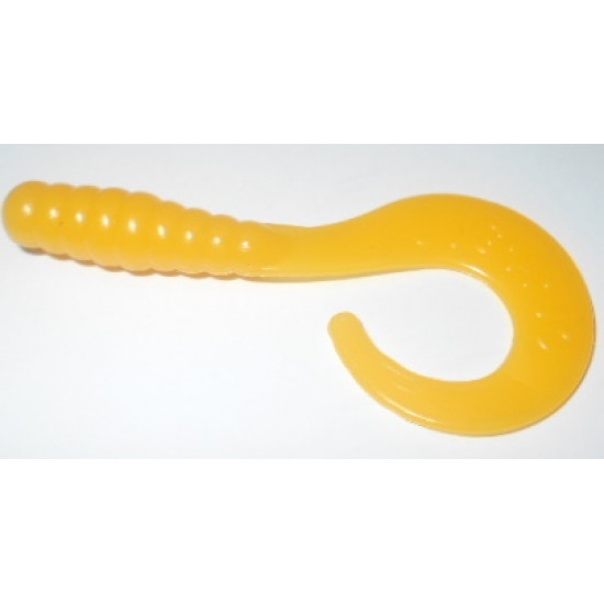 Lure soft Pack of 10 artificial worms, length 3 inches, yellow color Magic products L.A.